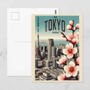 Cartão Postal Viagem de colheita de Tóquio no Japão