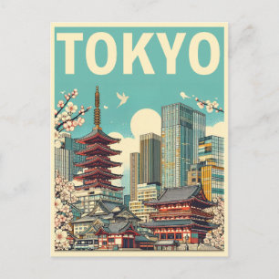 Cartão Postal Viagem de colheita de Tóquio no Japão
