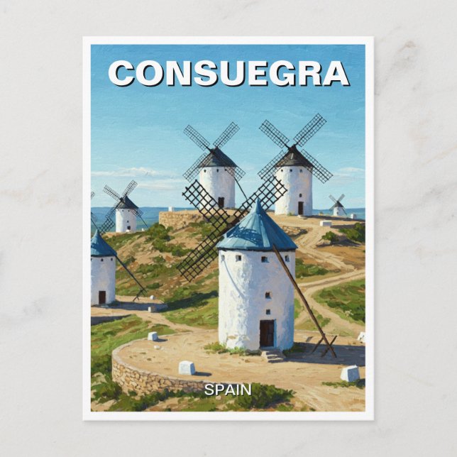 Cartão Postal Viagem de Espanha (Frente)