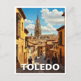 Cartão Postal Viagem de Espanha Toledo