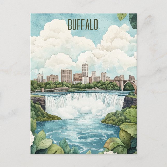 Cartão Postal Viagem de Estado de Buffalo Nova Iorque (Frente)