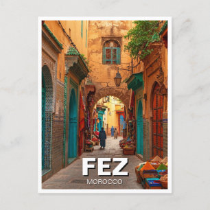 Cartão Postal Viagem de Fez Marrocos