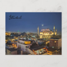 Cartão postal viagem de fotografia de Istambul