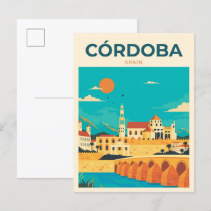 Cartão Postal Viagem de Ilustração de Espanha de  de Córdova