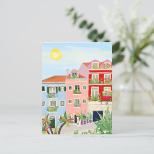 Cartão Postal Viagem de Lisboa colorido