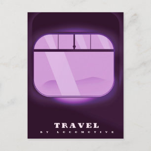 Cartão Postal Viagem - De Locomotiva