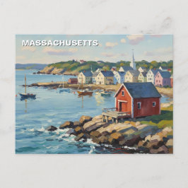 Cartão Postal Viagem de Massachusetts