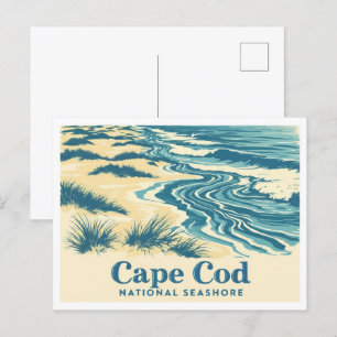 Cartão Postal Viagem de Massachusetts do Cabo Cod National Seash