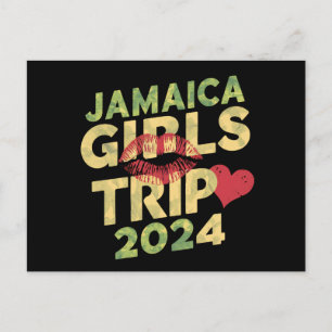 Cartão Postal Viagem de Meninas Jamaica 2024 Fim de Semana Féria