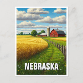 Cartão Postal Viagem de Nebraska