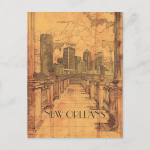 Cartão Postal Viagem de Nova Orleans Louisiana