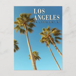 Cartão Postal Viagem de Palma da Califórnia em Los Angeles Antig