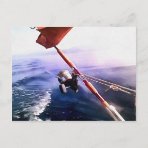 Cartão Postal Viagem de Pesca Turca