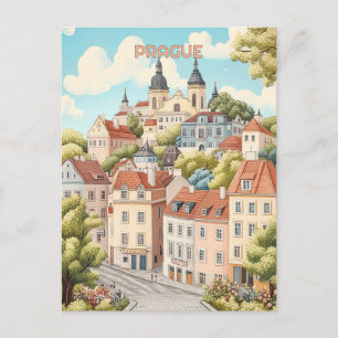 Cartão Postal Viagem de Pragua Czechia