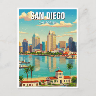 Cartão Postal Viagem de San Diego California