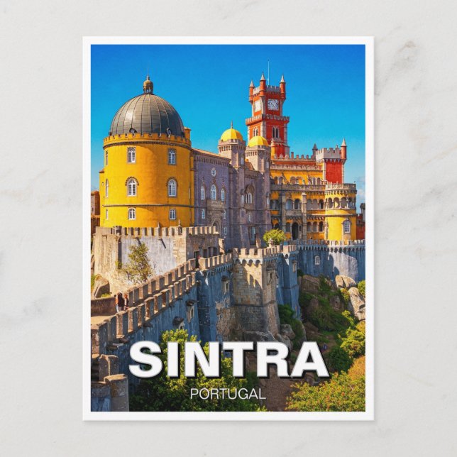 Cartão Postal Viagem de Sintra Portugal (Frente)