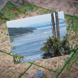 Cartão Postal Viagem de som do Washington Puget