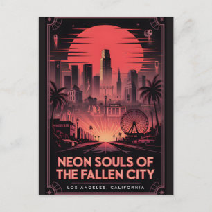 Cartão Postal Viagem de Terror Antigo Los Angeles Assombrado