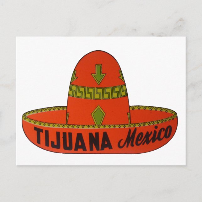 Cartão Postal Viagem de Tijuana (Frente)