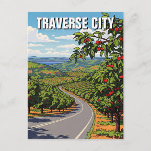 Cartão Postal Viagem de Traverse City Michigan