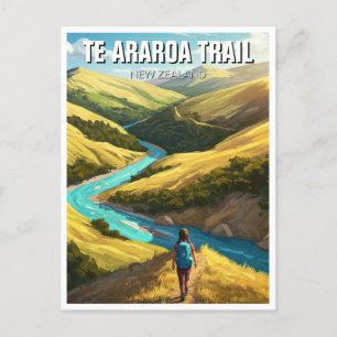 Cartão Postal Viagem de Trilha de Araroa