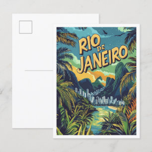 Cartão Postal Viagem do Brasil do Rio de Janeiro