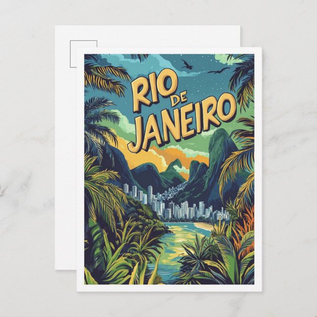 Cartão Postal Viagem do Brasil do Rio de Janeiro (Frente/Verso)