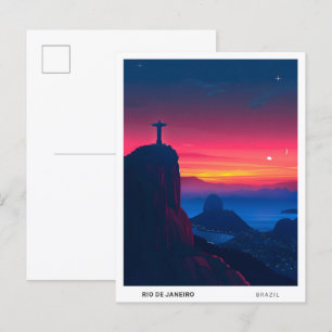 Cartão Postal Viagem do Brasil no Rio de Janeiro