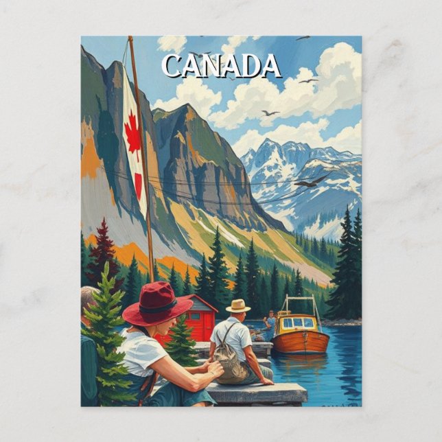 Cartão Postal Viagem do Canadá (Frente)