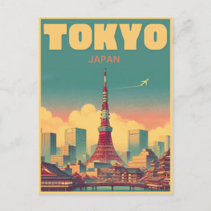 Cartão Postal Viagem do Japão Torre de Tóquio presentes