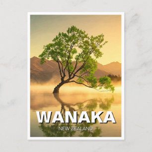 Cartão Postal Viagem do Lago Wanaka Tree Nova Zelândia