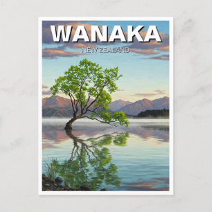 Cartão Postal Viagem do Lago Wanaka Tree Nova Zelândia