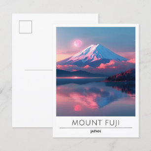 Cartão Postal Viagem do Monte Fuji Japão