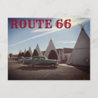 Viagem do Motel TeePee de Rota 66 Vintage