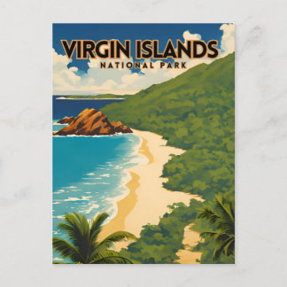 Cartão Postal Viagem do Parque Nacional das Ilhas Virgens