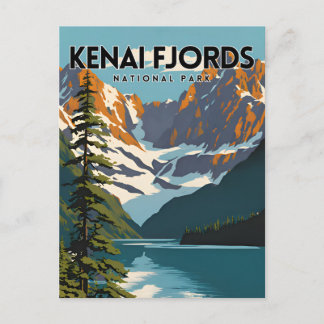 Cartão Postal Viagem do Parque Nacional do Kenai Fjords