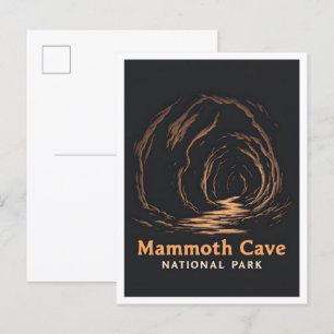 Cartão Postal Viagem do Parque Nacional do Mammoth Cave