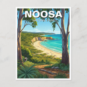 Cartão Postal Viagem do Parque Nacional Noosa Austrália