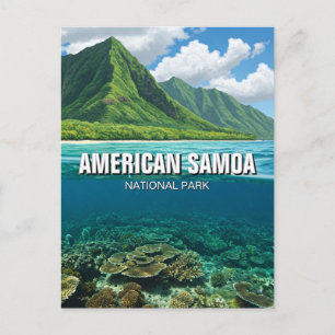 Cartão Postal Viagem do Parque Nacional Samoa Americano