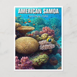 Cartão Postal Viagem do Parque Nacional Samoa Americano