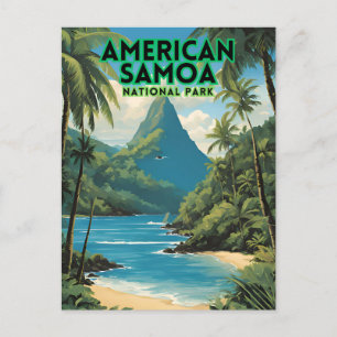 Cartão Postal Viagem do Parque Nacional Samoa Americano