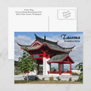 Cartão Postal Viagem do Pavilhão Chinês Tacoma