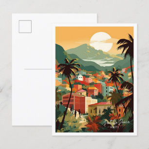 Cartão Postal Viagem do Porto Príncipe Haiti