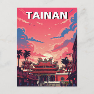 Cartão Postal Viagem do Templo de Taiwan