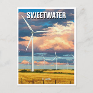 Cartão Postal Viagem do Texas Sweetwater