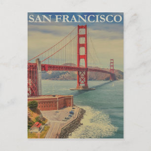 Cartão Postal Viagem do Vintage San Francisco