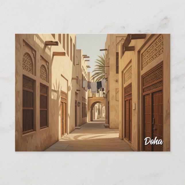 Cartão Postal Viagem Doha Qatar (Frente)
