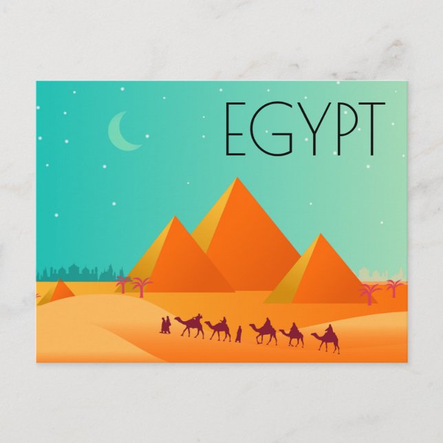 CARTÃO POSTAL VIAGEM EGYPT (Frente)