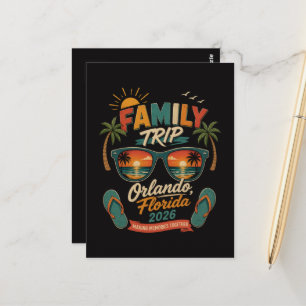 Cartão Postal Viagem em Família Orlando Flórida 2026