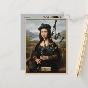 Cartão Postal Viagem engraçada pela Escócia